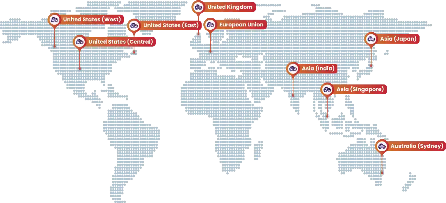 OdooInfinity global server locations world map